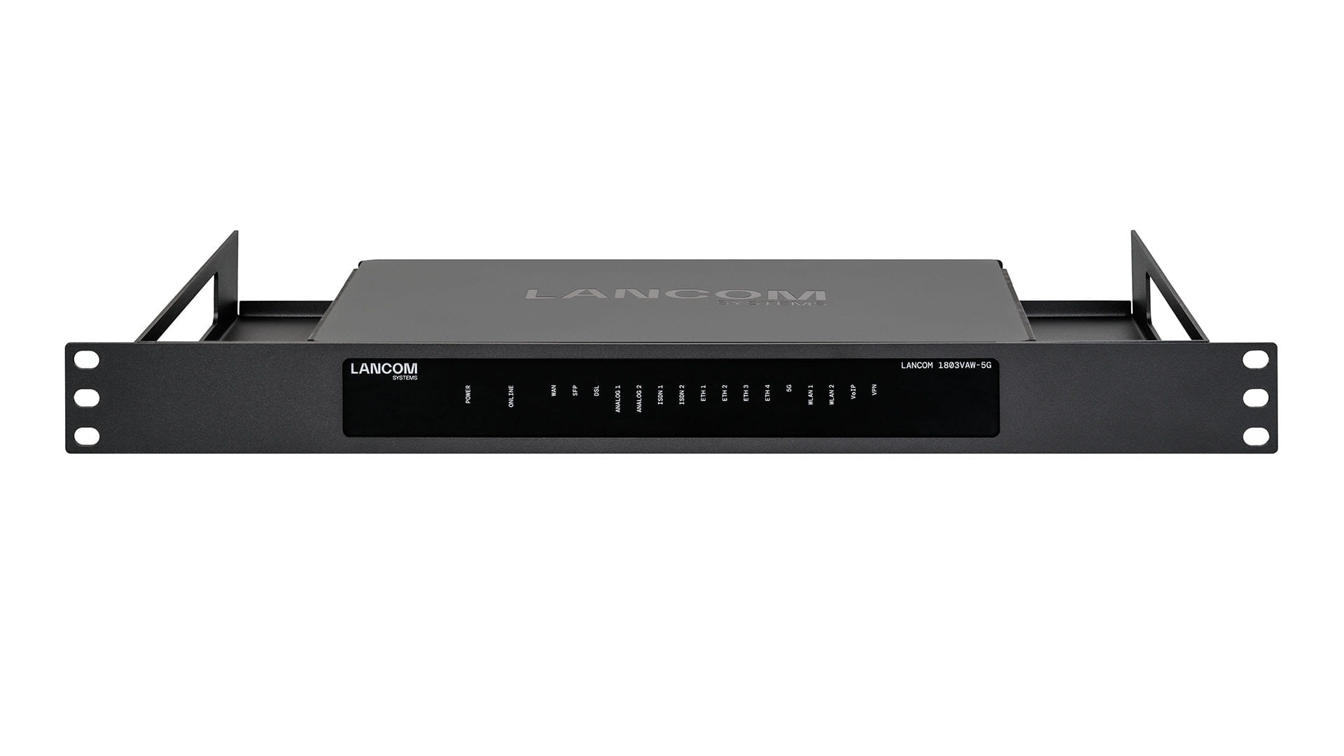 Lancom Netzgerät-Montageklammer - Frontmontage, hinten montierbar - Schwarz - 48.3 cm (19")