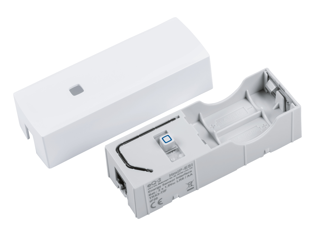 eQ-3 AG Homematic IP HmIP-ESI-LED, Kabelgebunden, 300 m, 869.4 - 869.65 MHz, Schwarz, Weiß, 39 mm, 29 mm