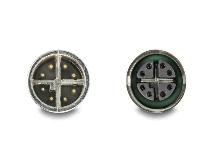 Delock Netzwerkkabel - 8 pin M12-X (M) zu 8 pin M12-X (W)