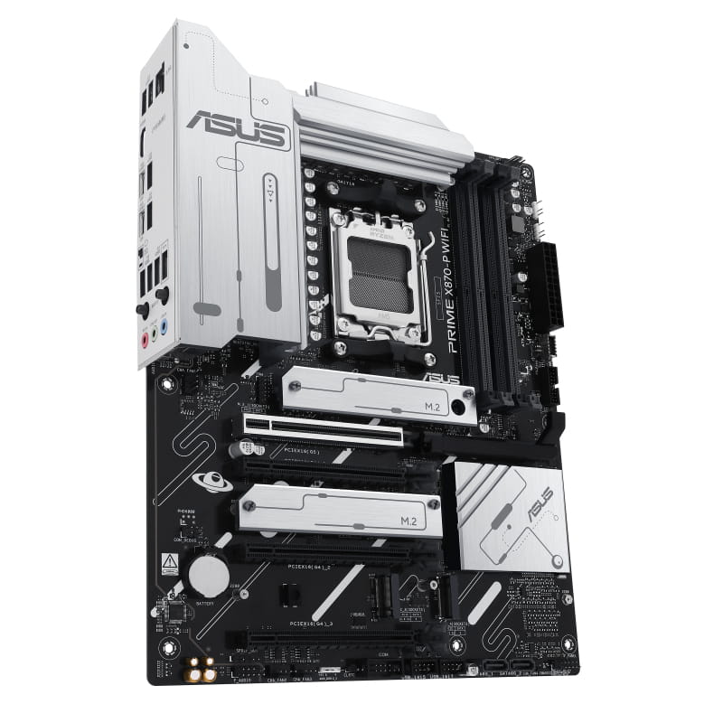 ASUS PRIME X870-P WIFI - Motherboard - ATX - Socket AM5 - AMD X870 Chipsatz - USB4, USB 3.2 Gen 2, USB-C 3.2 Gen2, USB 3.2 Gen 1 - Wi-Fi 7, Bluetooth, 2.5 Gigabit LAN - Onboard-Grafik (CPU erforderlich)