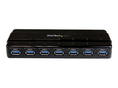StarTech.com 7 Port USB 3.0 SuperSpeed Hub - USB 3 Hub Netzteil / Stromanschluss und Kabel StarTech.com 7 Port USB 3.0 SuperSpeed Hub - USB 3 Hub Netzteil / Stromanschluss und Kabel