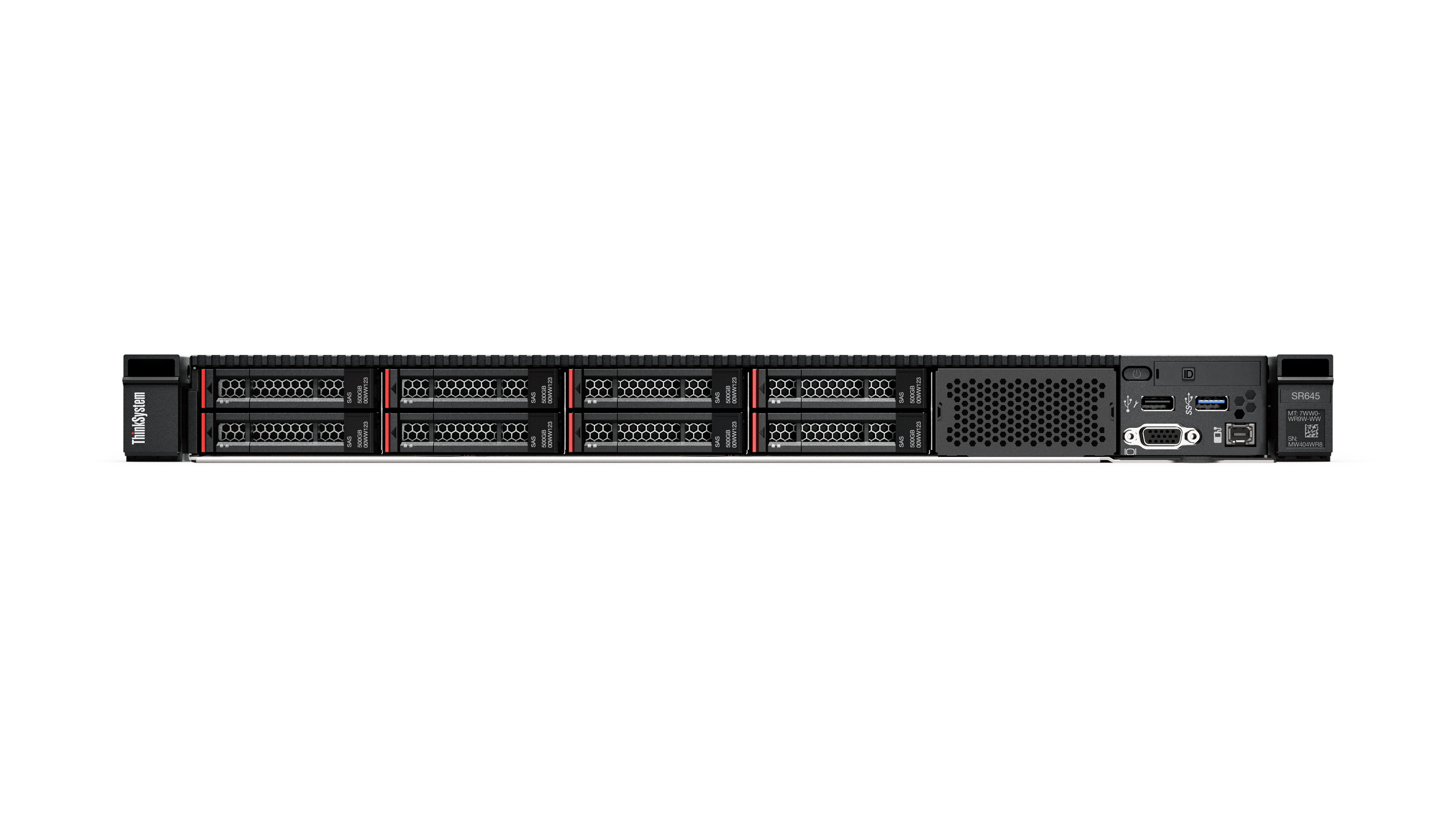 Lenovo ThinkSystem SR645 7D2X - 1U - zweiweg - 1 x EPYC 7413 / 2.65 GHz - RAM 64 GB - SAS - Hot-Swap 6.4 cm (2.5")