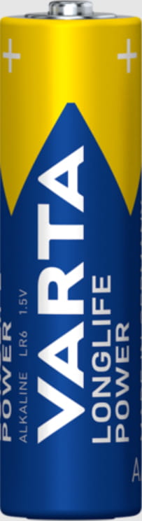 Varta Batterien AA, 24 Stück, Longlife Power, Alkaline, 1,5V, Cube, ideal für Spielzeug, Funkmaus, Taschenlampen, Verpackung zu 90% recycelt, Made in Germany, Einwegbatterie, AA, Alkali, 1,5 V, 12 Stück(e), Deutschland