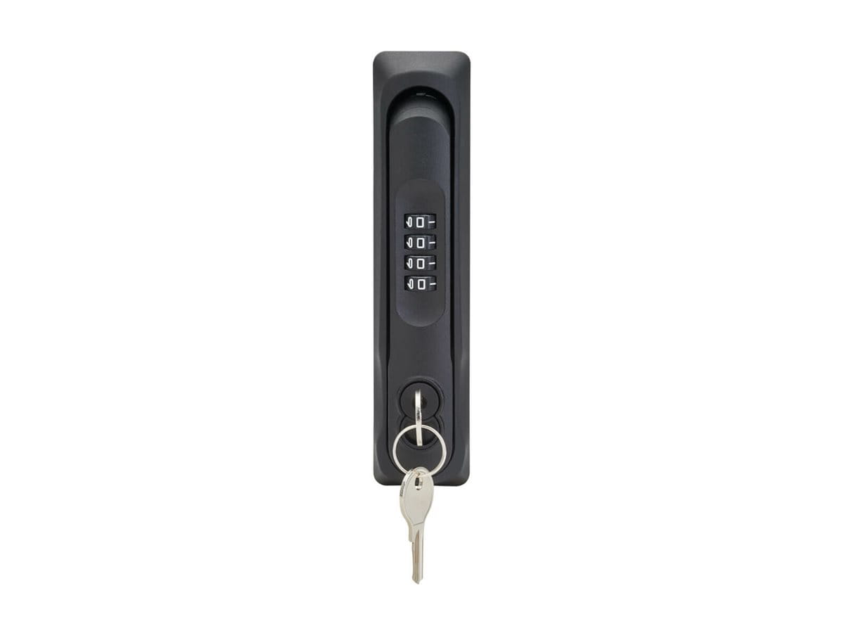 Eaton Tripp Lite Series SmartRack Locking Door Handle for Server Rack Front and Back Doors 4-Digit Combination Lock SFIC Lock Core 2 Keys - Rack-Türgriff mit Kombinationsschloss - 4-digit combination - an Tür montierbar (Packung mit 2)