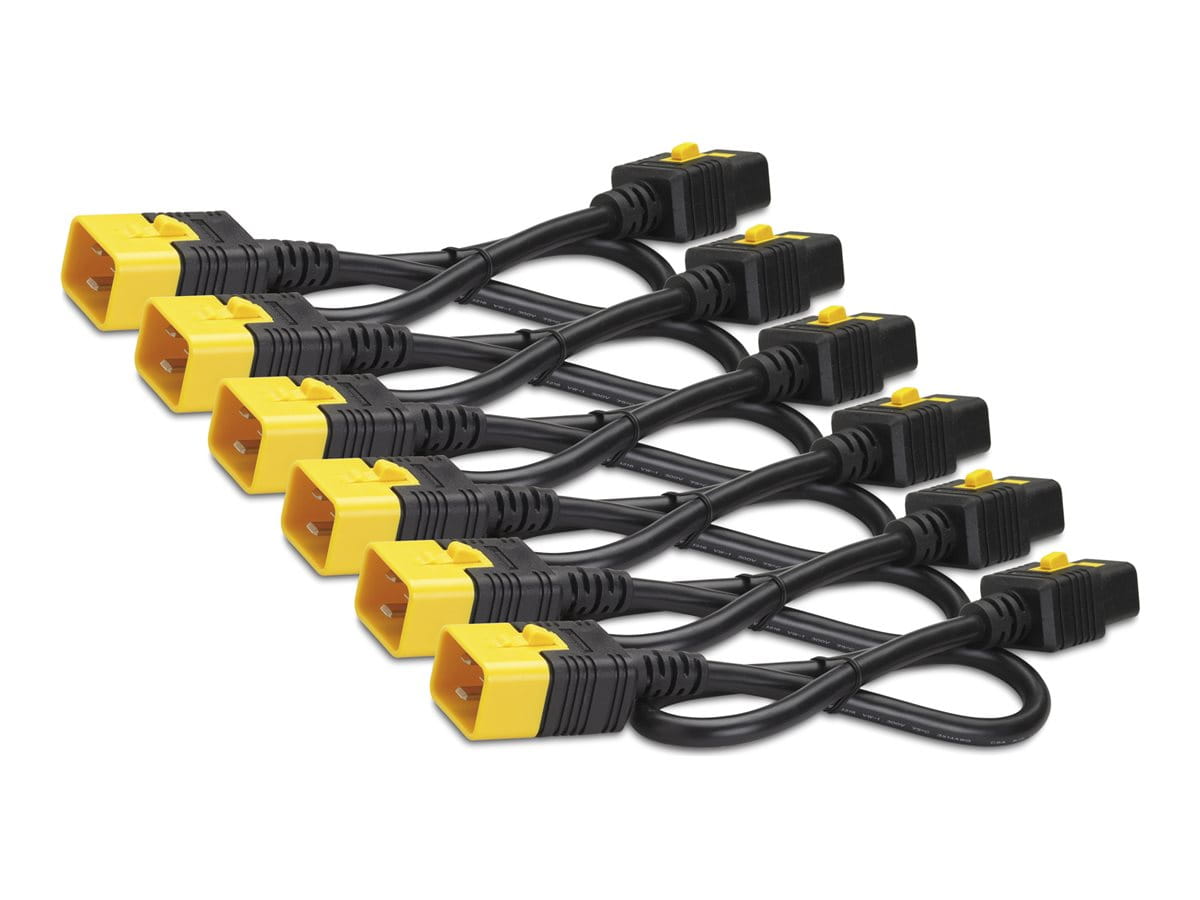 APC Stromkabel - IEC 60320 C19 zu IEC 60320 C20 - 16 A - 61 cm - eingerastet - Rot (Packung mit 6)