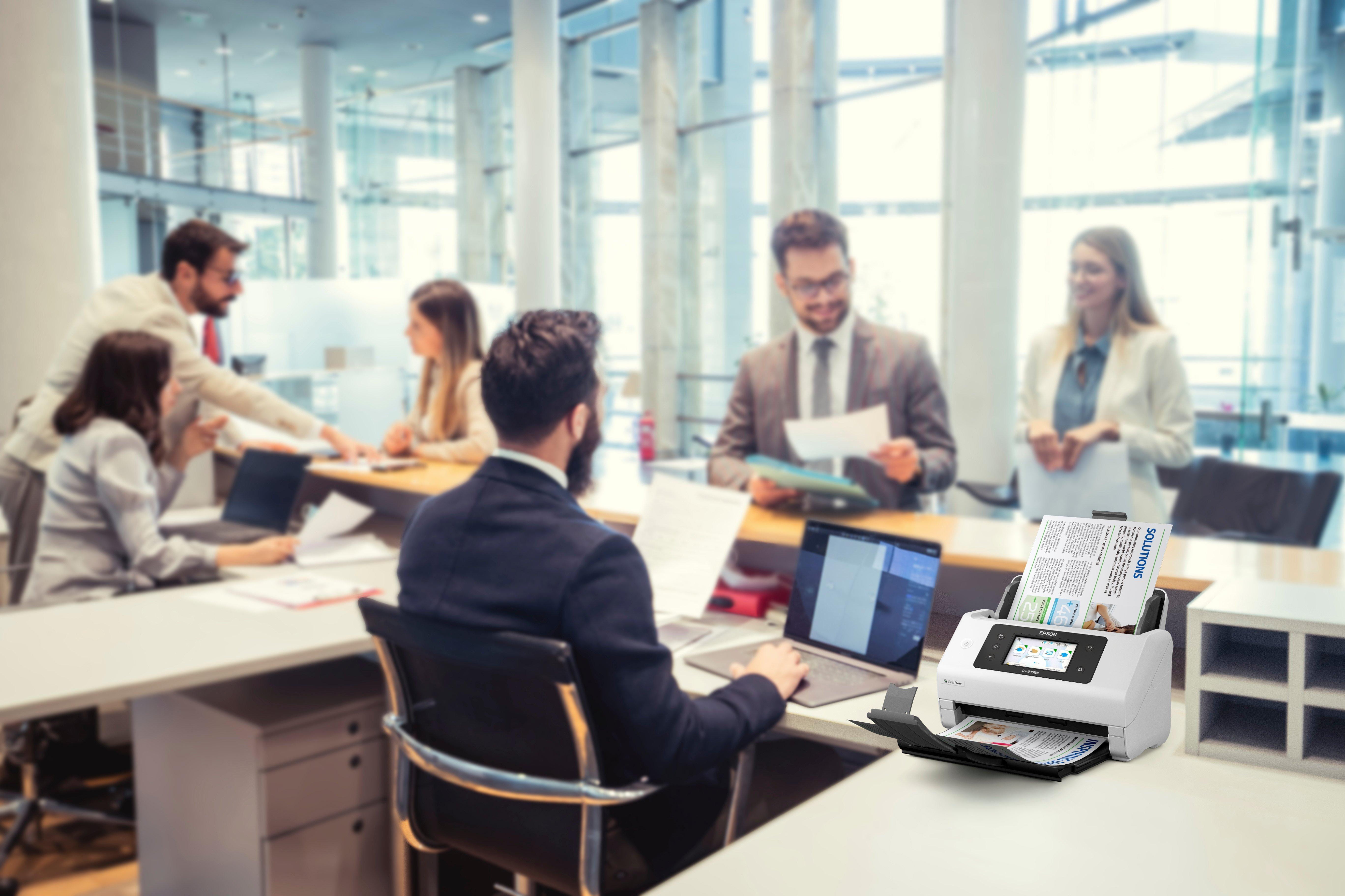 Epson WorkForce DS-900WN - Dokumentenscanner - Duplex - A4/Legal - 600 dpi x 600 dpi - bis zu 70 Seiten/Min. (einfarbig)