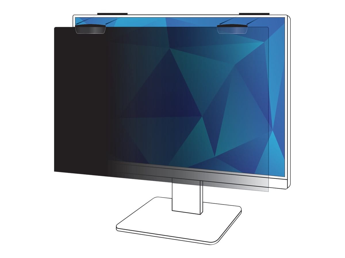 3M Blickschutzfilter - Blickschutzfilter für Bildschirme - 2-Wege - entfernbar - magnetisch - 61 cm (24")