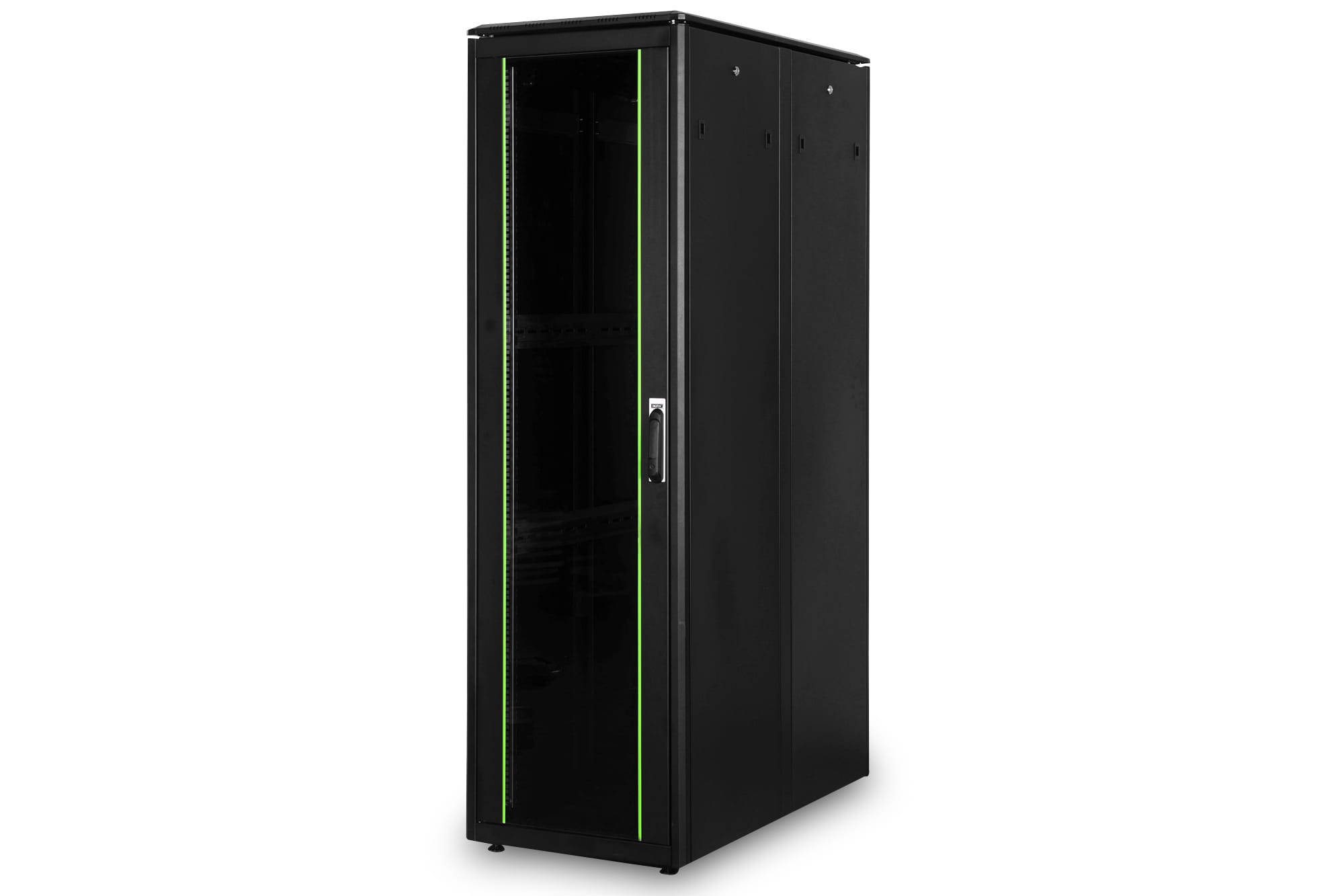 DIGITUS Professional Unique DN-19 42U-6/12-1B - Schrank Netzwerkschrank - Schwarz, RAL 9005 - 42HE - 48.3 cm (19")