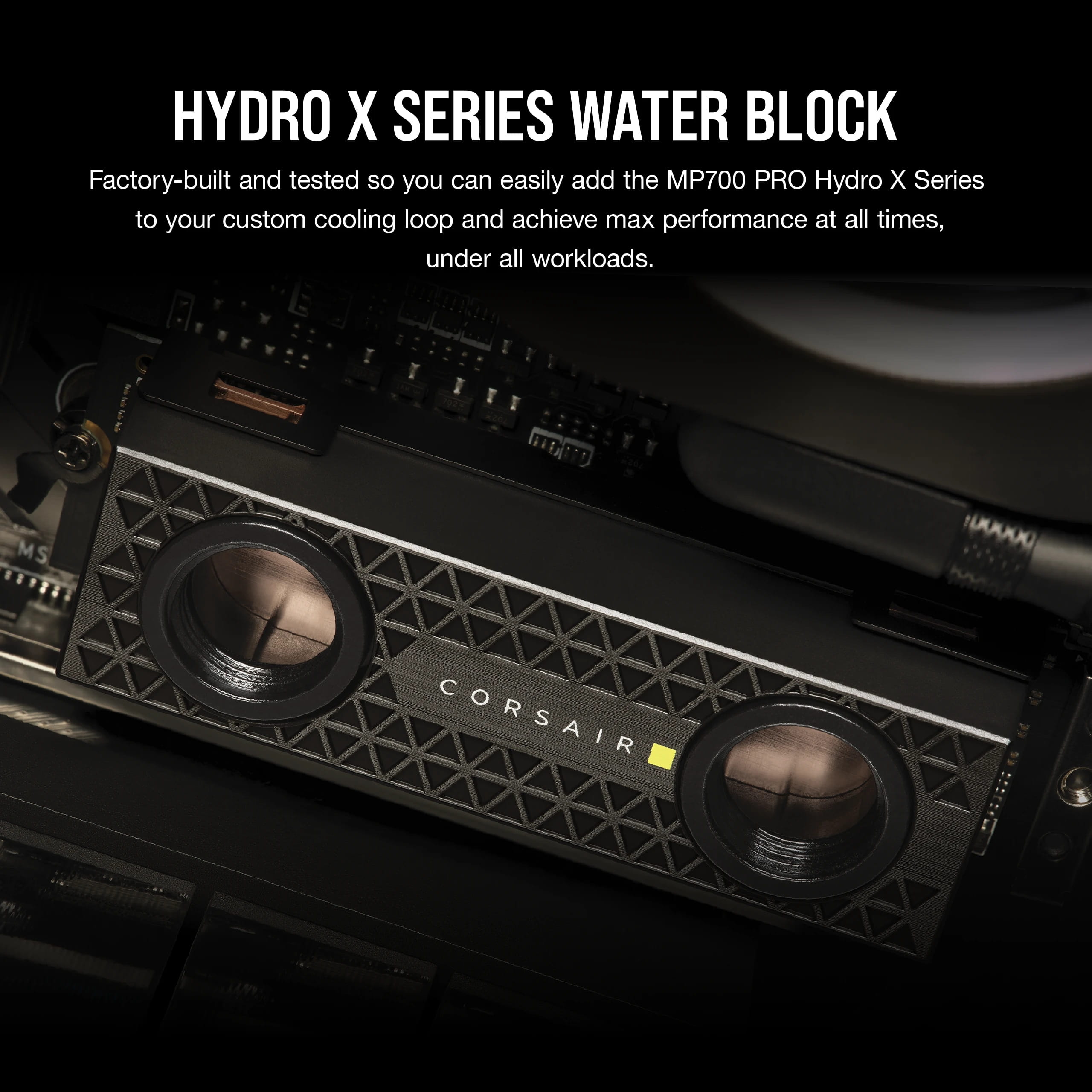 Corsair Hydro X Series MP700 PRO - SSD - 2 TB - intern - M.2 2280 - PCI Express 5.0 x4 (NVMe)