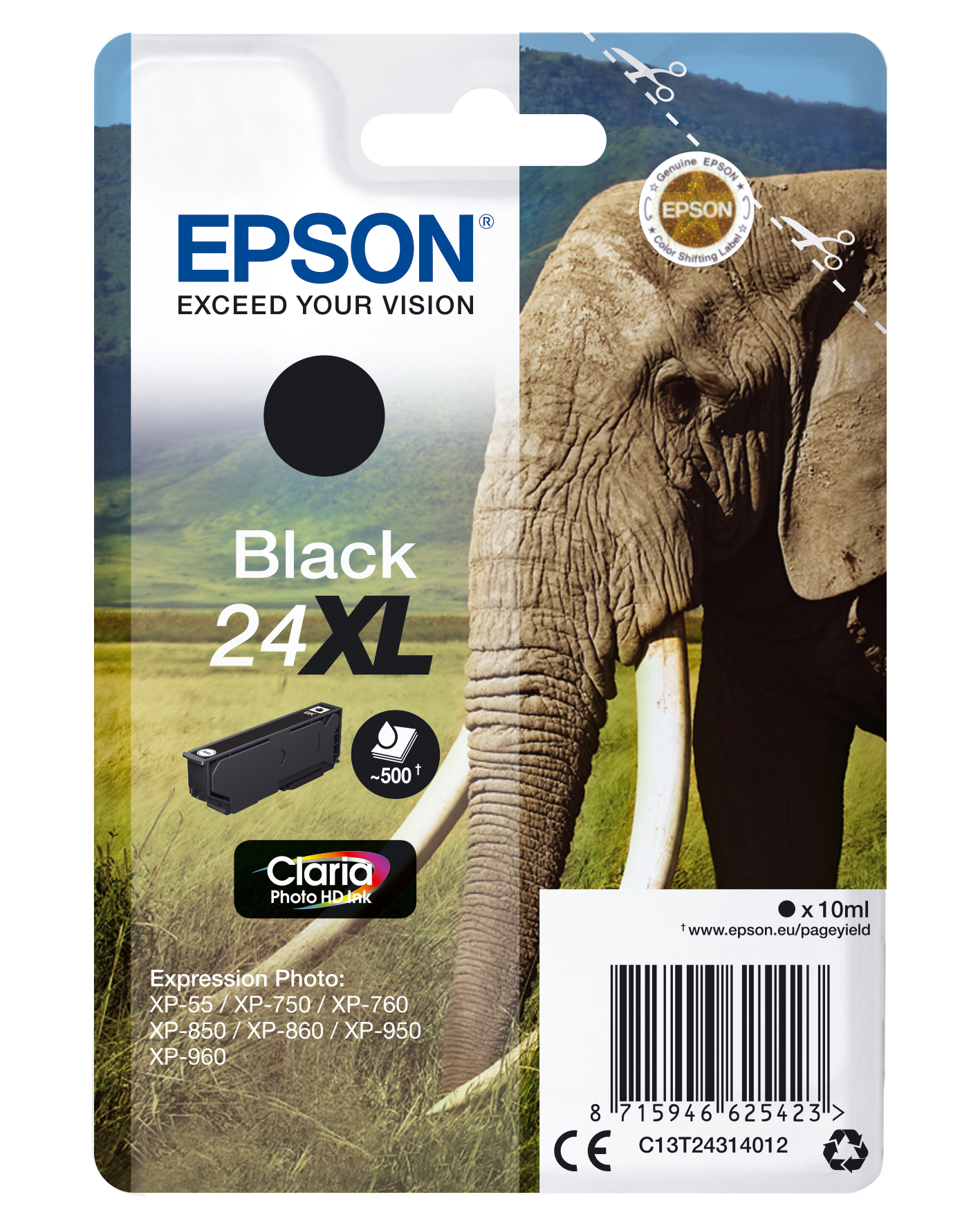 Epson 24XL - 10 ml - XL - Schwarz - Original