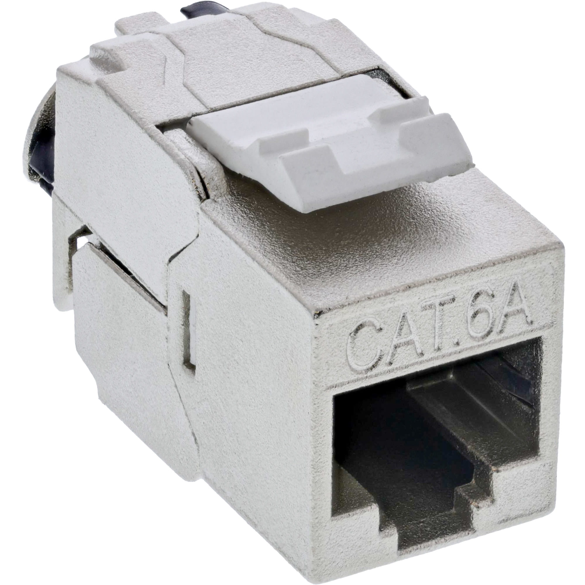 InLine 24er Bulk-Pack Keystone RJ45 Buchse Slim - SNAP-In - Cat.6A - integr. Kab.