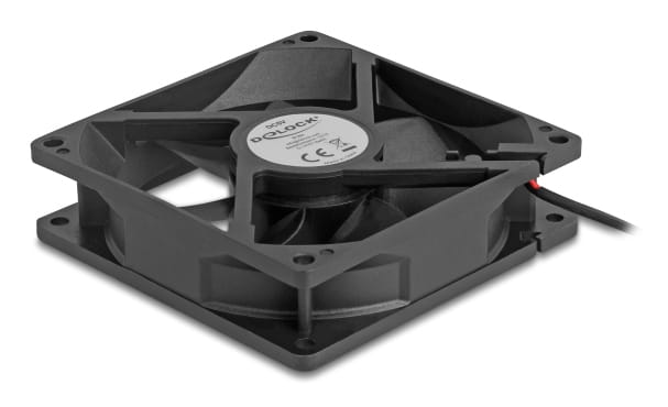 Delock Gehäuselüfter - axial - 92 mm - Schwarz