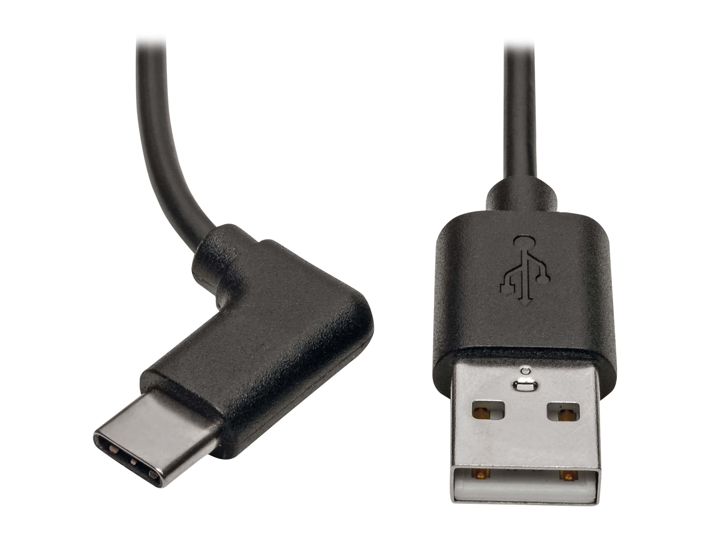 Tripp Eaton Tripp Lite Series USB-A to USB-C Cable, Right-Angle USB-C, USB 2.0, (M/M)