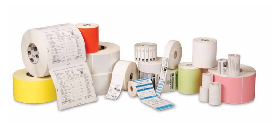 Zebra Z-Select 2000T - Matt - permanenter Acrylklebstoff - 6,3 mil - weiß - 25.4 x 63.5 mm 41440 Etikett(en) (8 Rolle(n)
