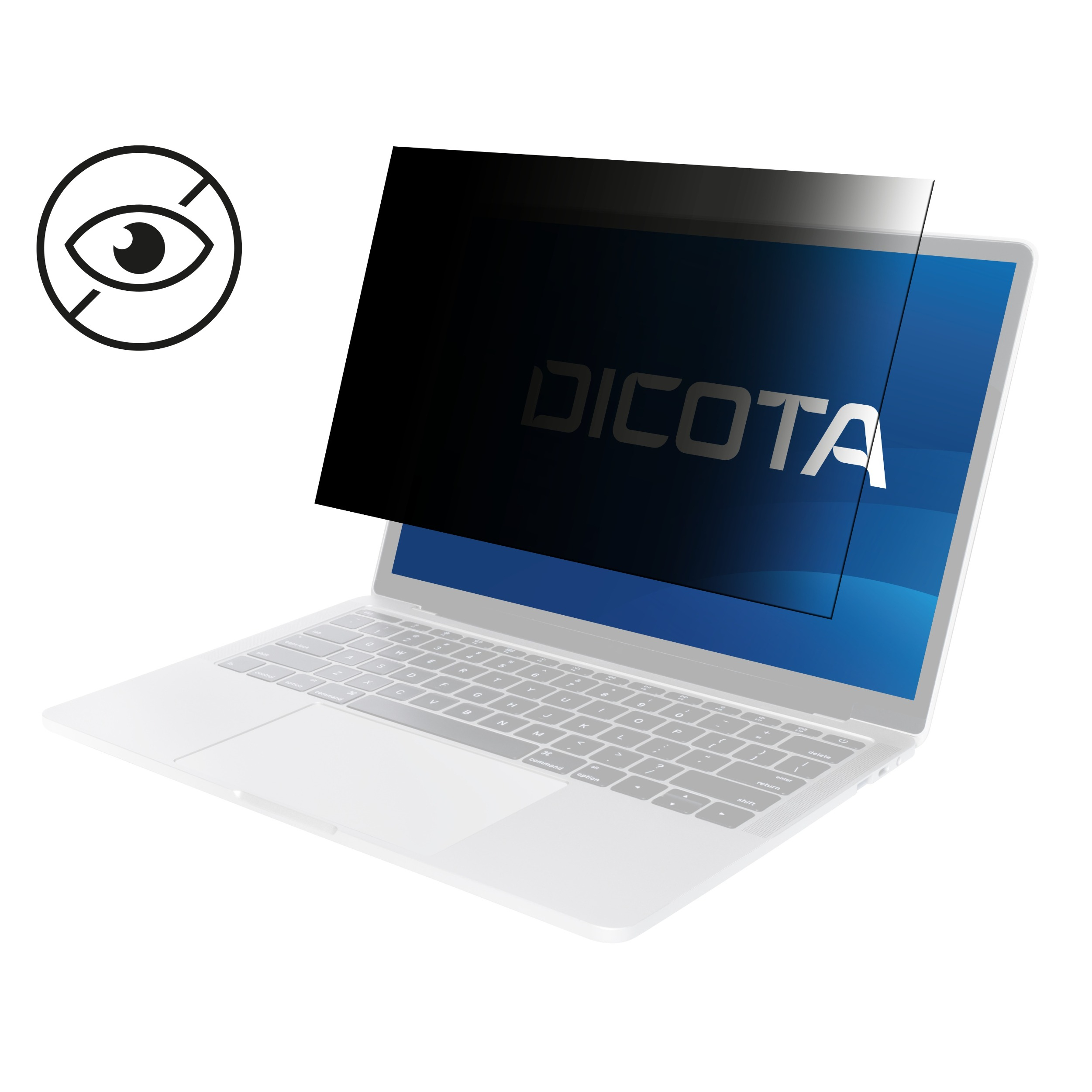 Dicota Blickschutzfilter für Notebook - Universal - 2-Wege - entfernbar - magnetisch - 40.6 cm (16")