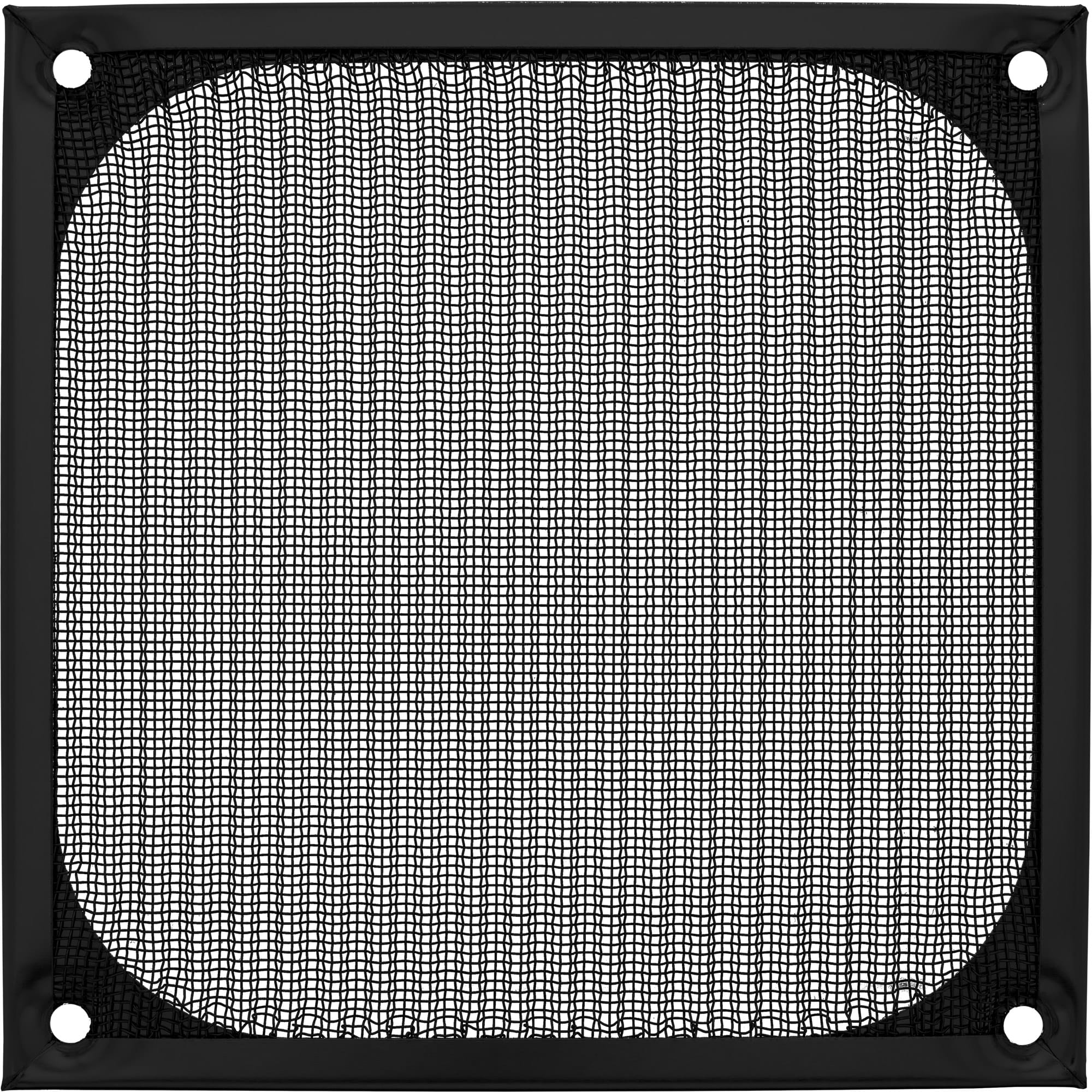 InLine Lüftergitter - Aluminium Filter - 120x120mm - schwarz