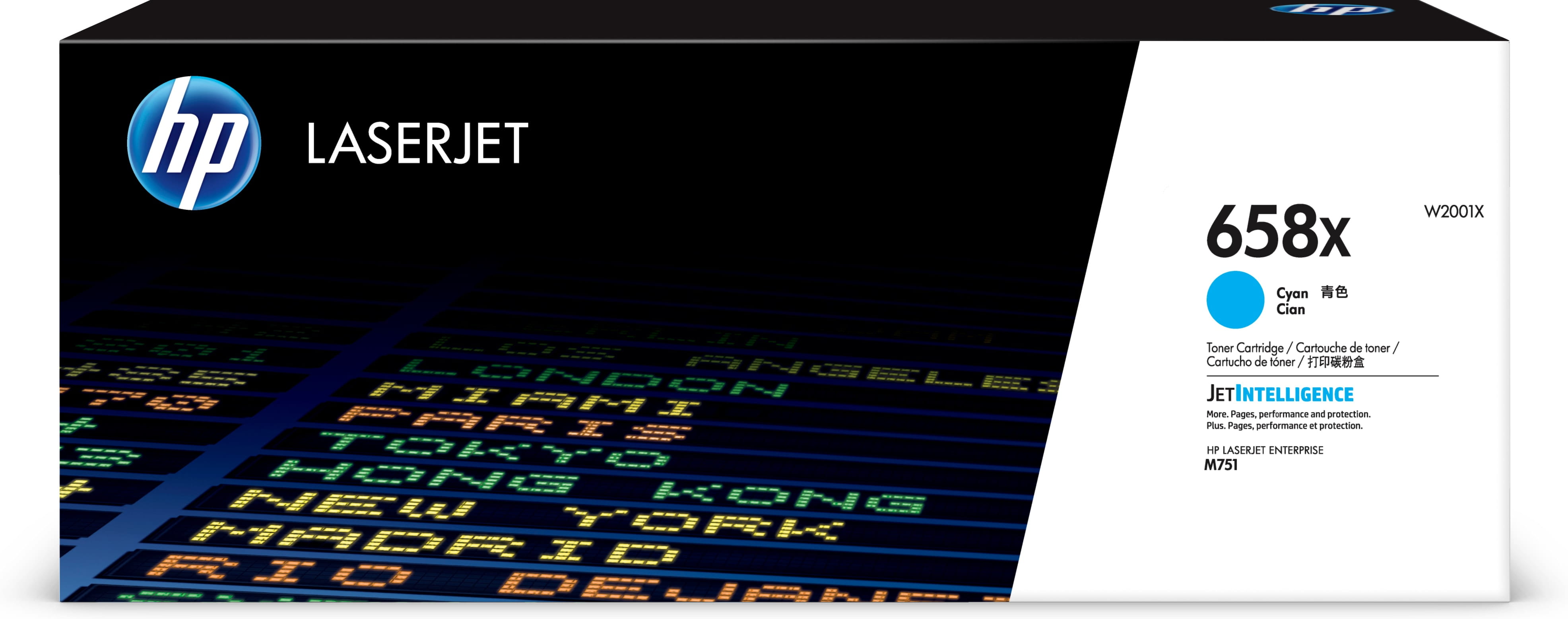 HP 658X - Mit hoher Kapazität - Cyan - original - LaserJet - Tonerpatrone (W2001X)