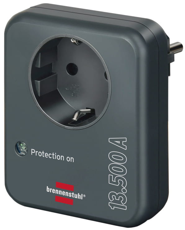 Brennenstuhl 1506996, 1 AC-Ausgänge, 230 V, 3500 W, 13,5 A, Anthrazit, IP20