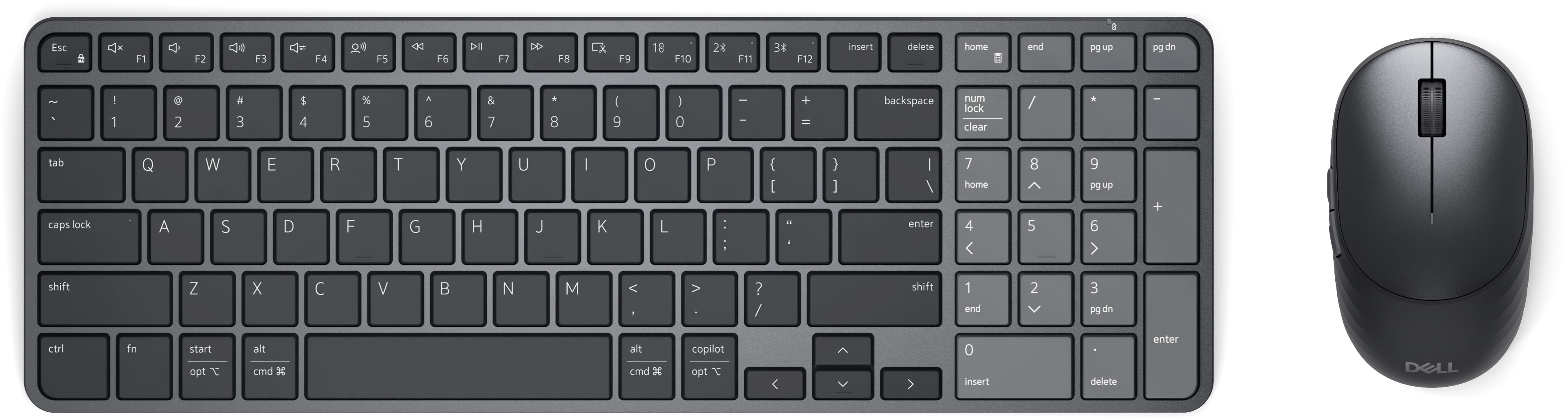 Dell Pro 7 KM746 - Tastatur-und-Maus-Set - wiederaufladbar