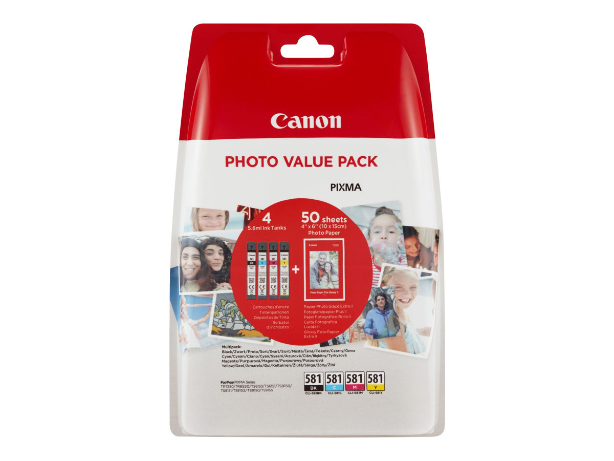 Canon CLI-581 C/M/Y/BK Photo Value Pack - 4er-Pack