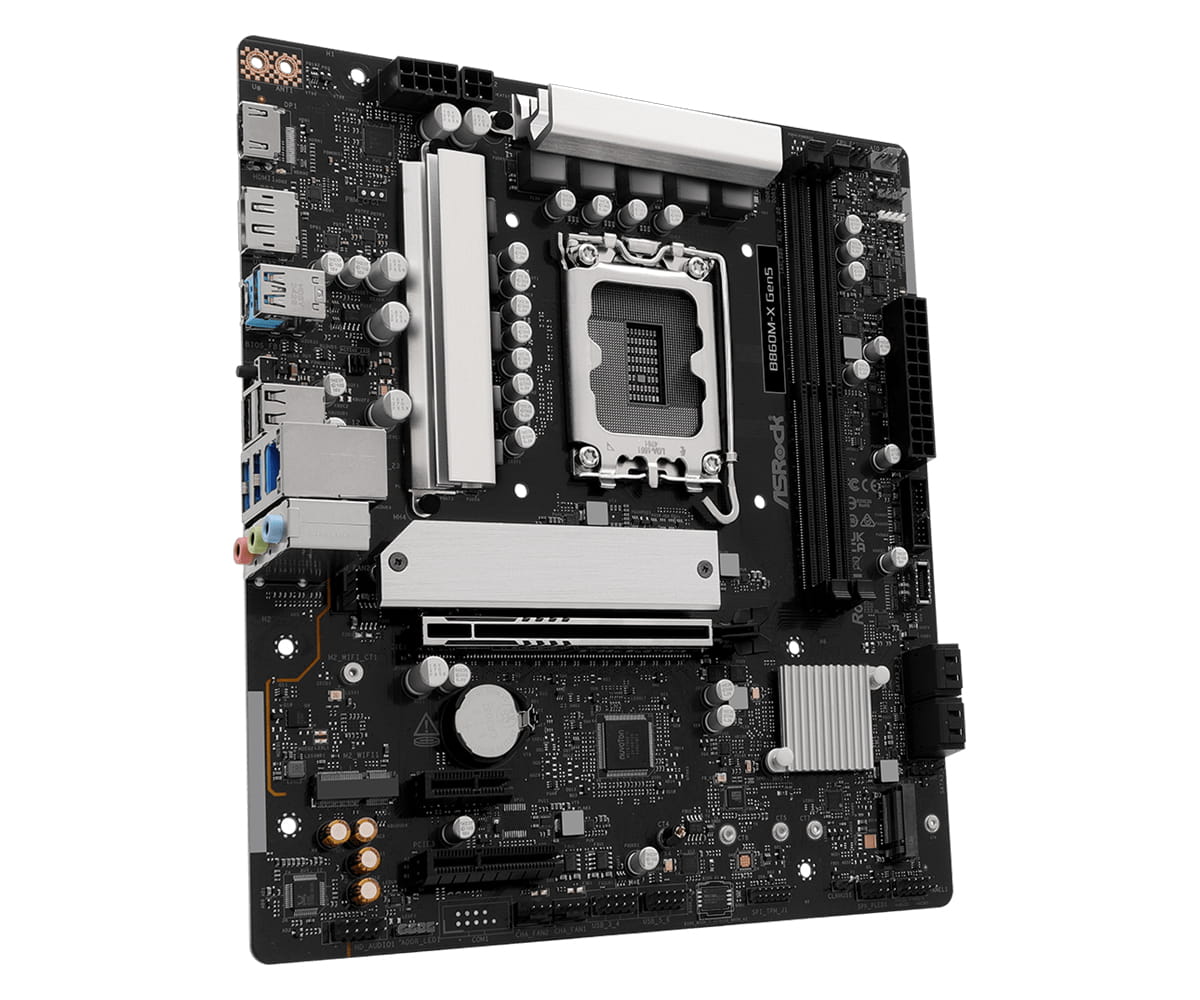 ASRock B860M-X GEN 5 schwarz/silber - Mainboard - Intel Sockel 1851 Core Ultra - Mainboard - Intel Sockel 1851 (Core Ultra 100&200)