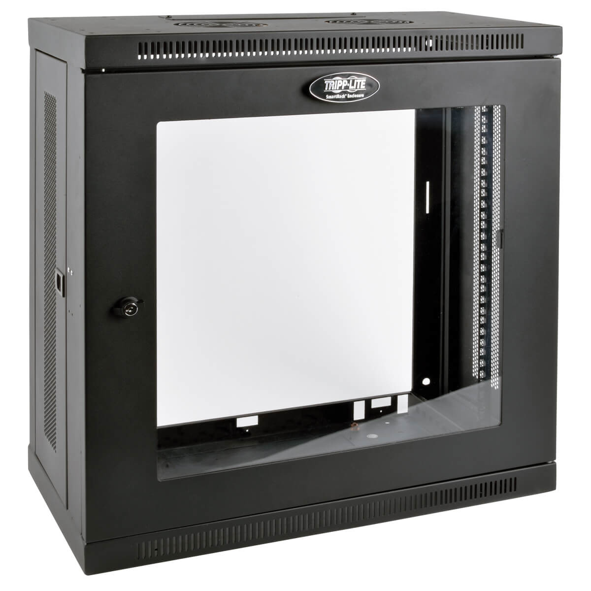 Tripp Eaton Tripp Lite Series 12U Wall Mount Rack Enclosure Server Cabinet 13" Depth w Acrylic Window - Schrank Netzwerkschrank - geeignet für Wandmontage - Schwarz - 12U - 48.3 cm (19")