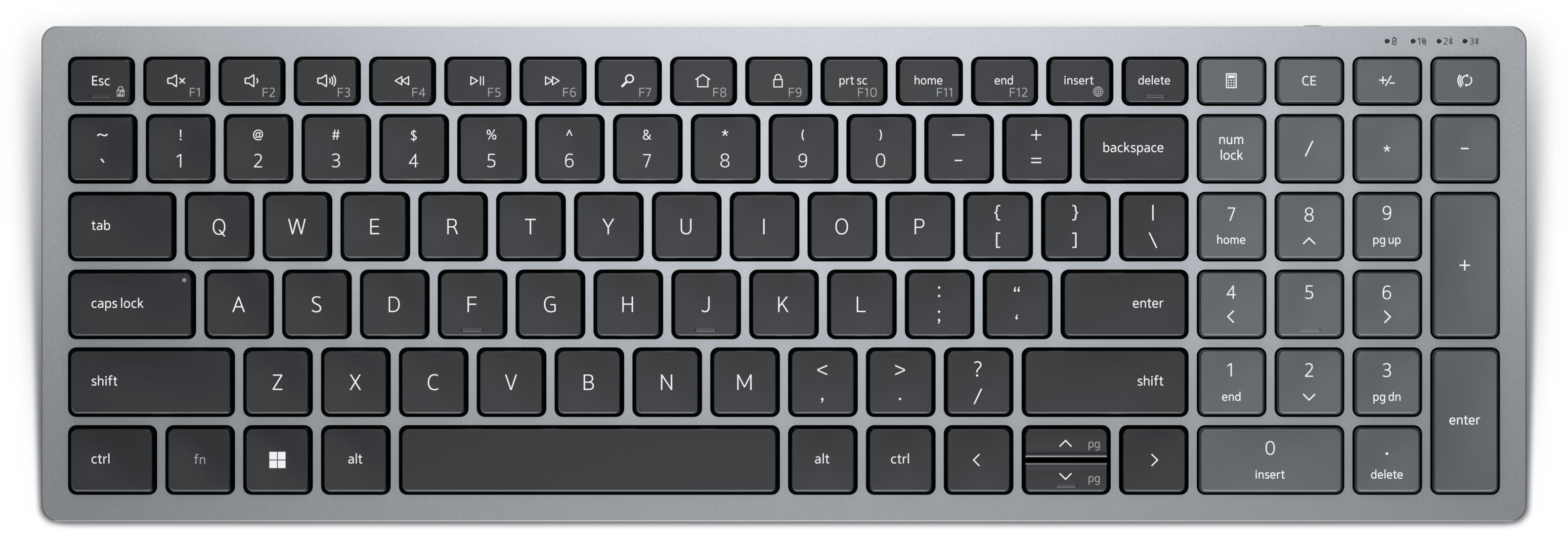 Dell KB740 - Tastatur - kompakt, mehrere Geräte