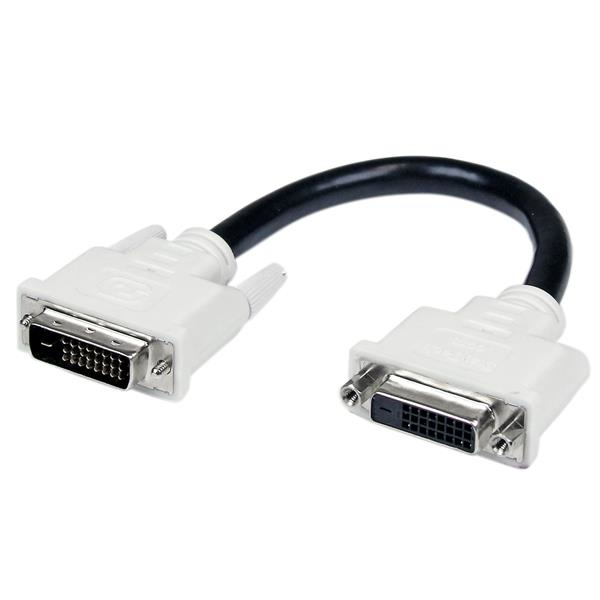 StarTech.com 15cm DVI-D Dual Link Monitor-Verlängerungskabel - DVI Monitorkabel Verlängerung - Stecker/Buchse - DVI-Verlängerungskabel - Dual Link - DVI-D (M)