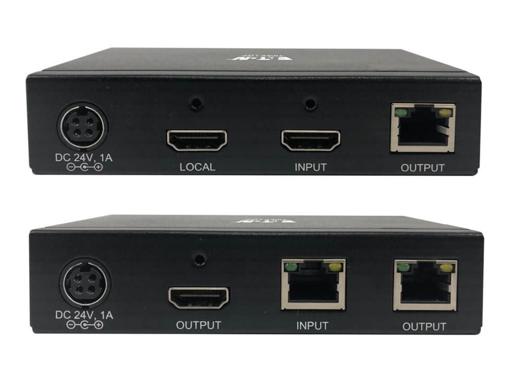Tripp Eaton Tripp Lite Series HDMI over Cat6 Extender Kit, Transmitter and Receiver with Repeater, 4K 60Hz, 4:4:4, IR, HDR, PoC, 70 m., TAA
