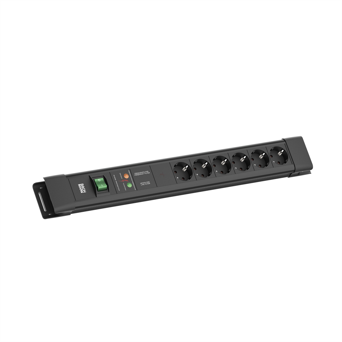 Bachmann Steckdosenleiste CONNECTUS 6xCEE7/3 1xGVS 1xSchalter CEE7/7 - Steckdosenleiste