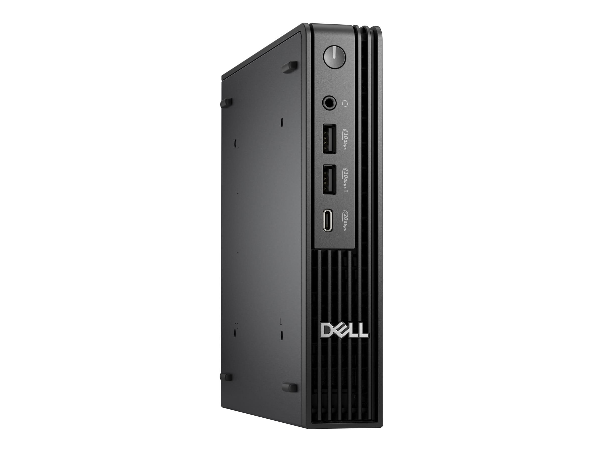 Dell Pro Micro Plus QBM1250 - Micro - Core Ultra 7 265 / 2.4 GHz - RAM 16 GB - SSD 512 GB - NVMe, TLC - Intel Graphics - 1GbE, Bluetooth, Wi-Fi 6E - WLAN: Bluetooth, 802.11a/b/g/n/ac/ax (Wi-Fi 6E)
