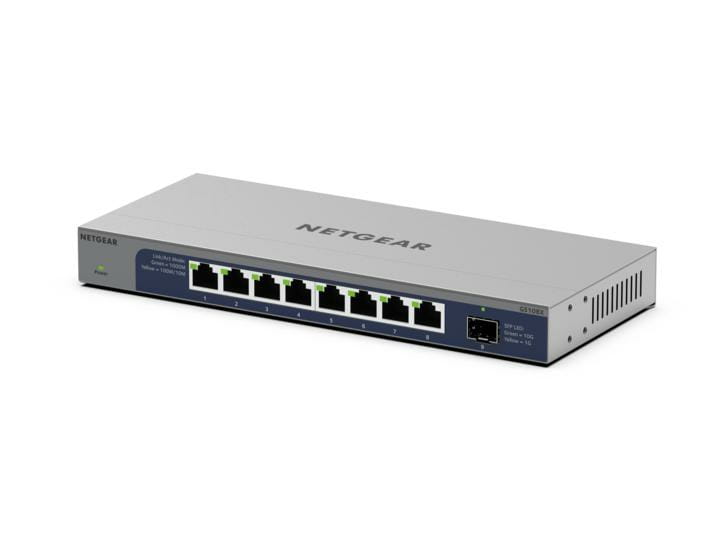Netgear GS108X - Switch - unmanaged - 8 x 10/100/1000 + 1 x 10 Gb Ethernet SFP+ (Uplink)