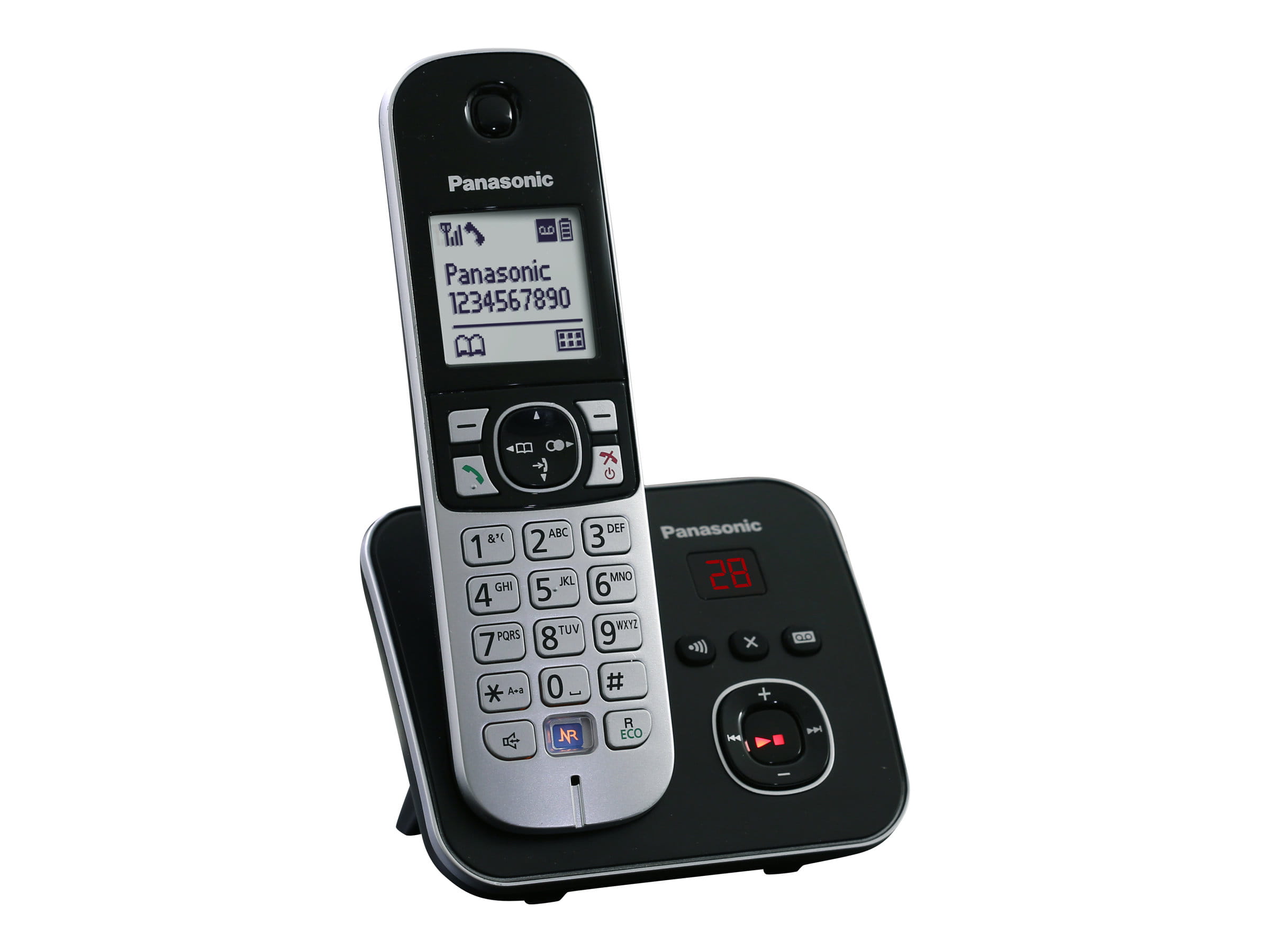 Panasonic KX-TG6821 - Schnurlostelefon - Anrufbeantworter mit Rufnummernanzeige