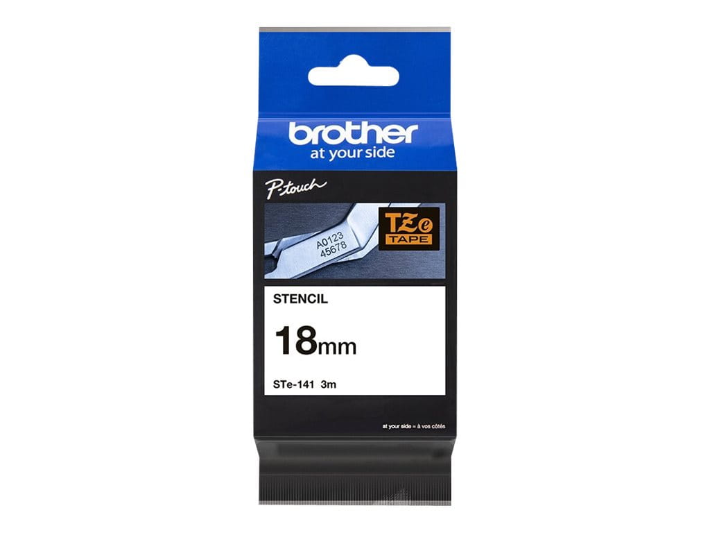 Brother STe-141 - Schwarz - Rolle (1,8 cm x 3