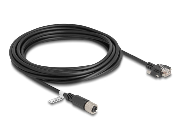 Delock Netzwerkkabel - 8 pin M12-X (W) zu RJ-45 (M)