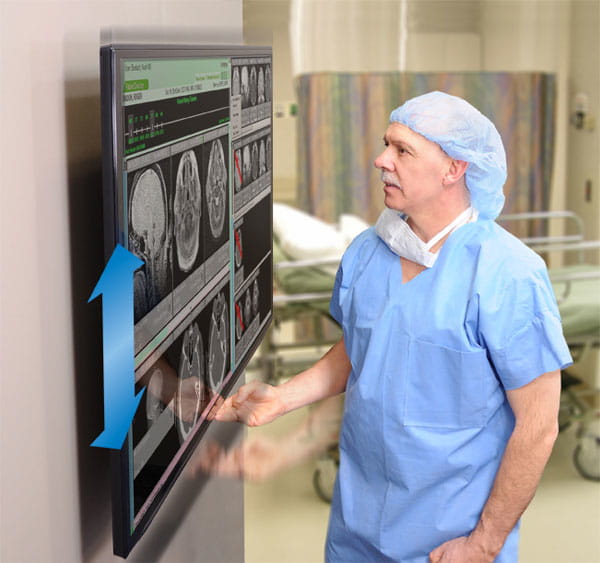 Ergotron Befestigungskit (Niedrigprofil-Hebemodul, Montageschablone, 2 Neigungshalterungen, Kabelführungskomponenten) - Schiene - für LCD-Display - robuste Ausführung (HD)