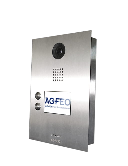 AGFEO IP-Video TFE 2, 8,89 cm (3.5"), TFT, 480 x 320 Pixel, 1280 x 720 Pixel, G.711, Edelstahl
