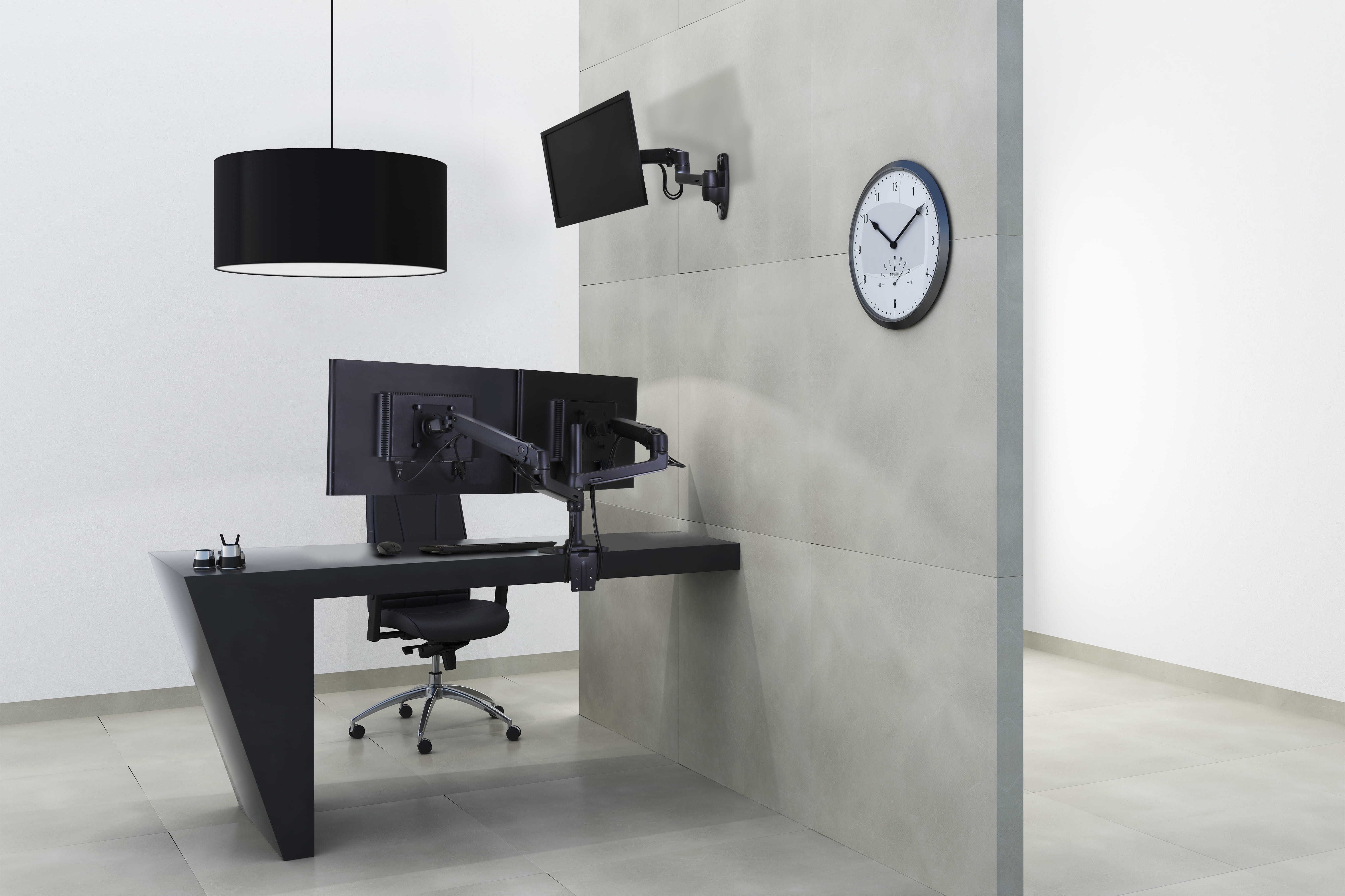 Ergotron LX - Befestigungskit (Gelenkarm, Erweiterungsadapter, Wandhalterung) - für LCD-Display - mattschwarz - Bildschirmgröße: bis zu 86,4 cm (bis zu 34 Zoll)