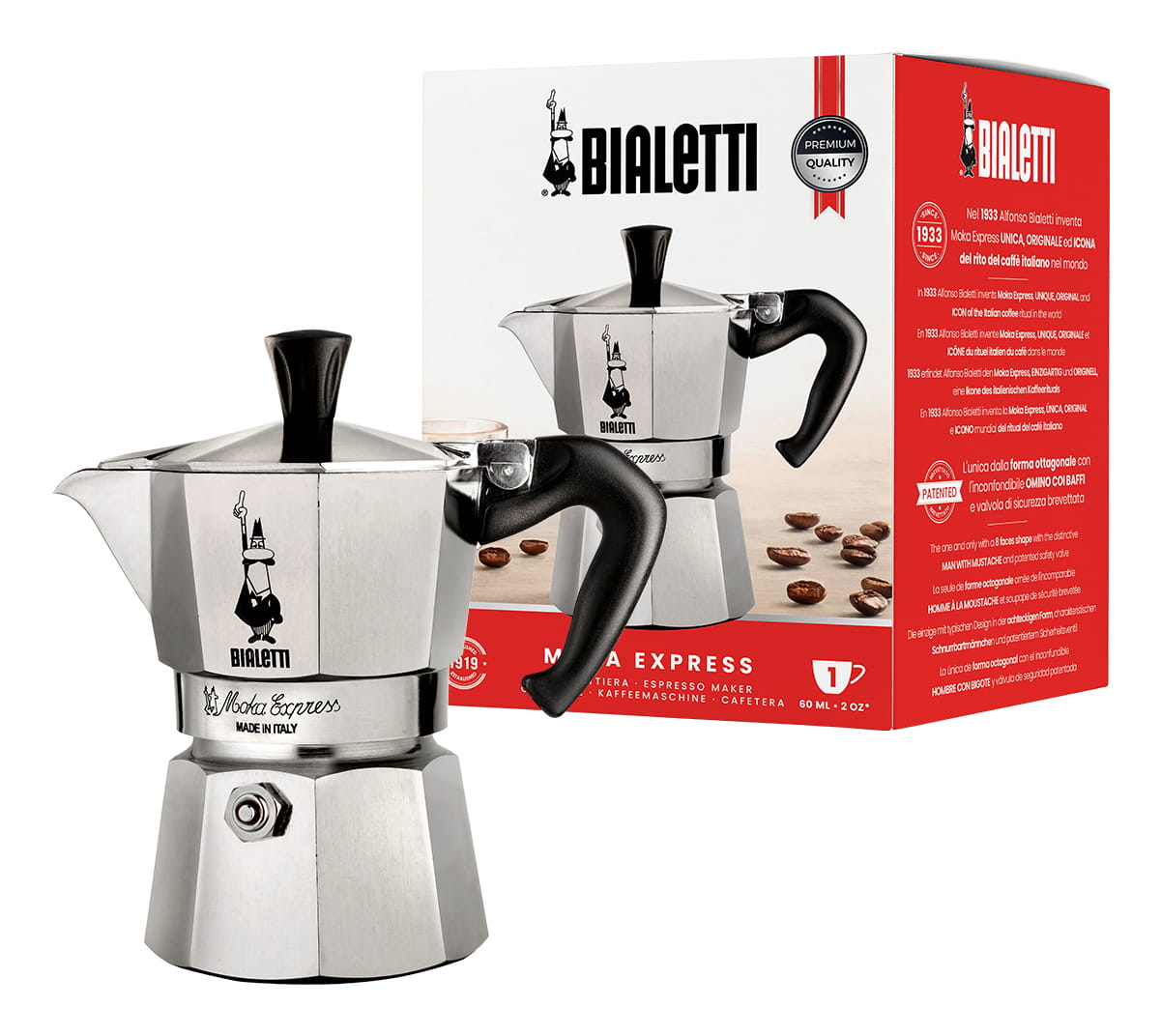 Bialetti Moka Express - Kaffeemaschine - 13 x