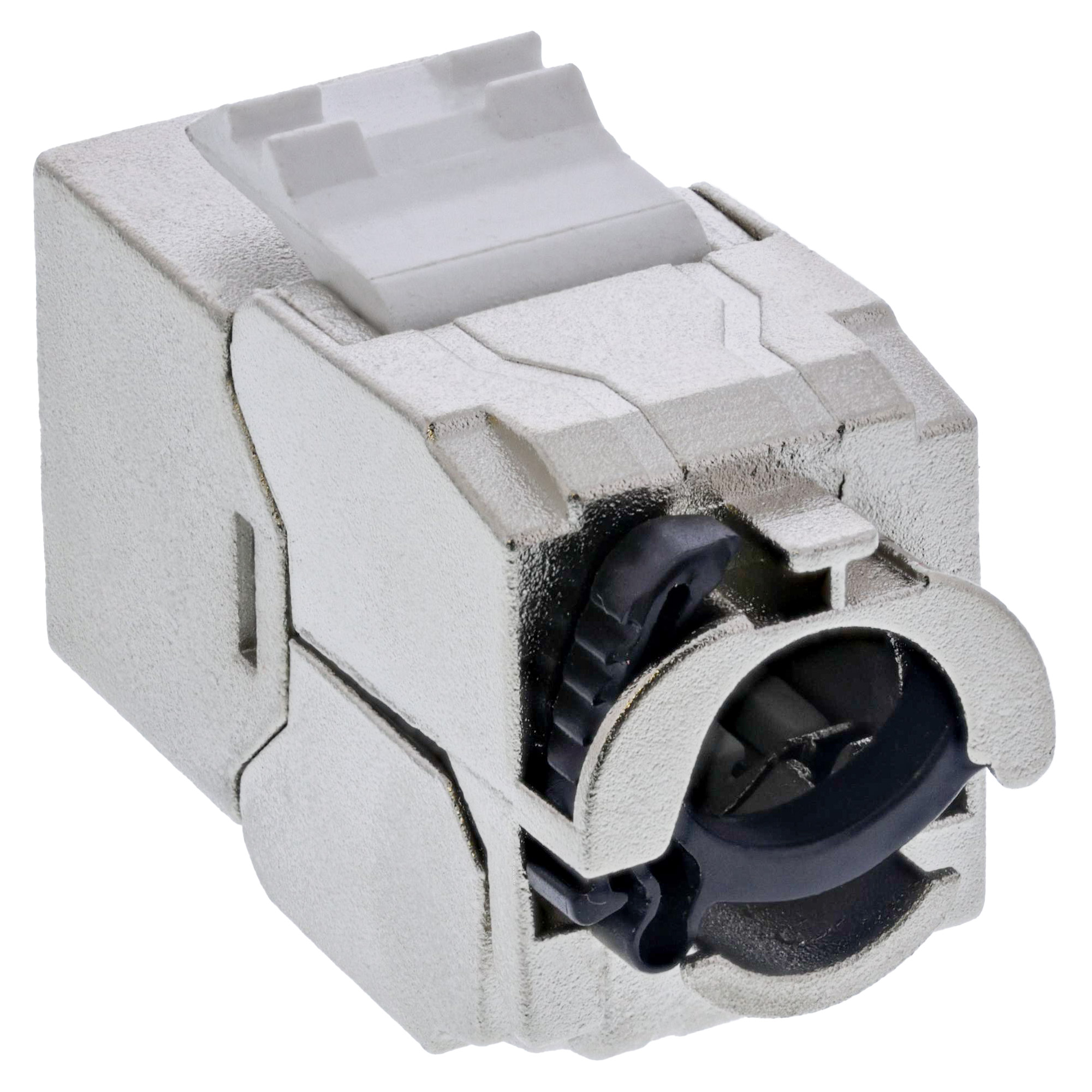 InLine Keystone RJ45 Buchse Slim - SNAP-In - Cat.6A - integrierter Kabelbinder