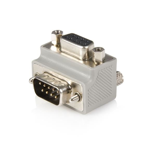 StarTech.com DB9 auf Seriell DB9 Kabel Adapter Typ 2 rechts gewinkelt - St/Bu - DB9 Koppler - Serieller Adapter - DB-9 (M)