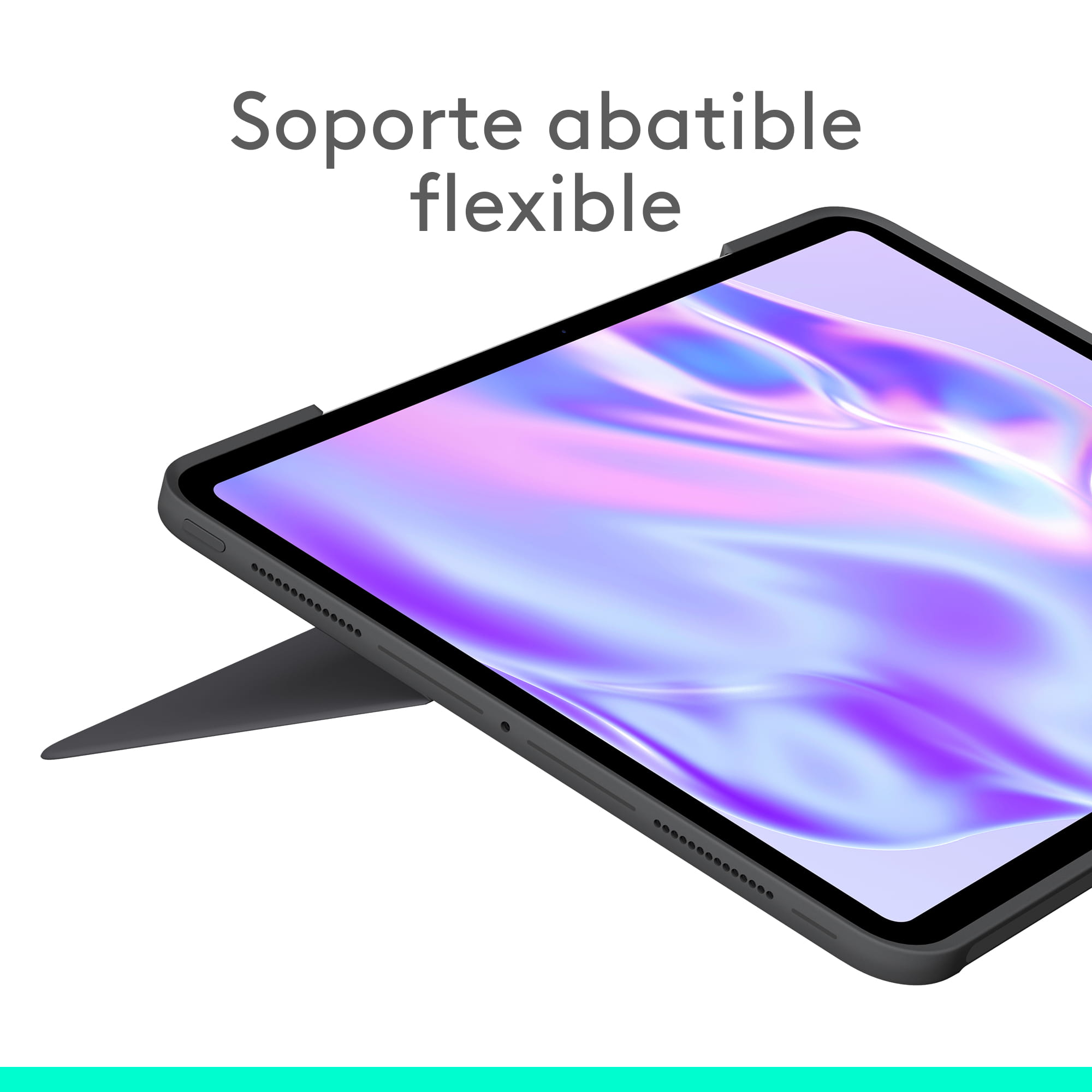 Logitech Combo Touch - Tastatur und Foliohülle - mit Trackpad - hinterleuchtet - Apple Smart connector - QWERTY - Spanisch - Graphite - für Apple 13-inch iPad Pro (M4)