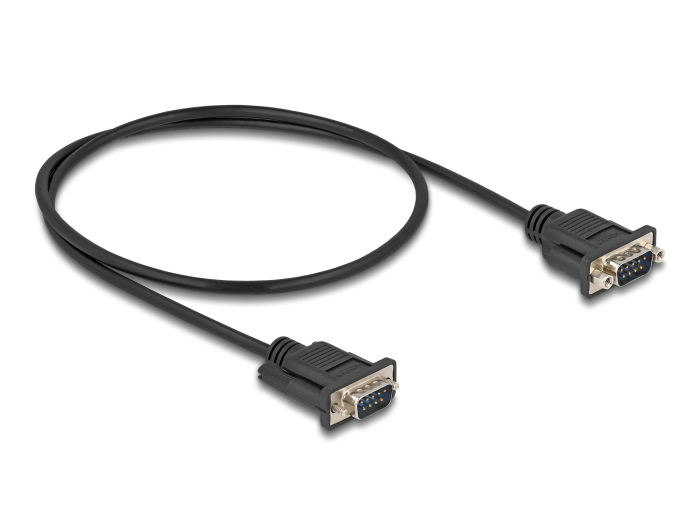 Delock Kabel seriell - DB-9 (M) mit Muttern zu DB-9 (M)