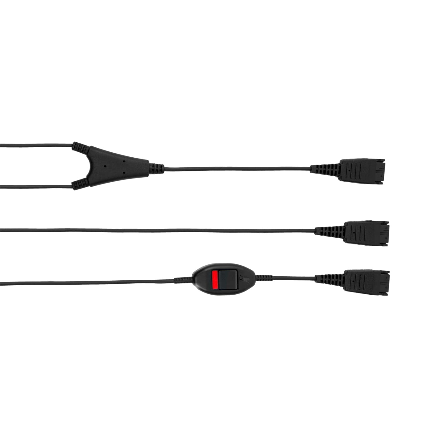 Jabra Supervisorkabel: QD auf 2x QD (incl. Mute-Switch)