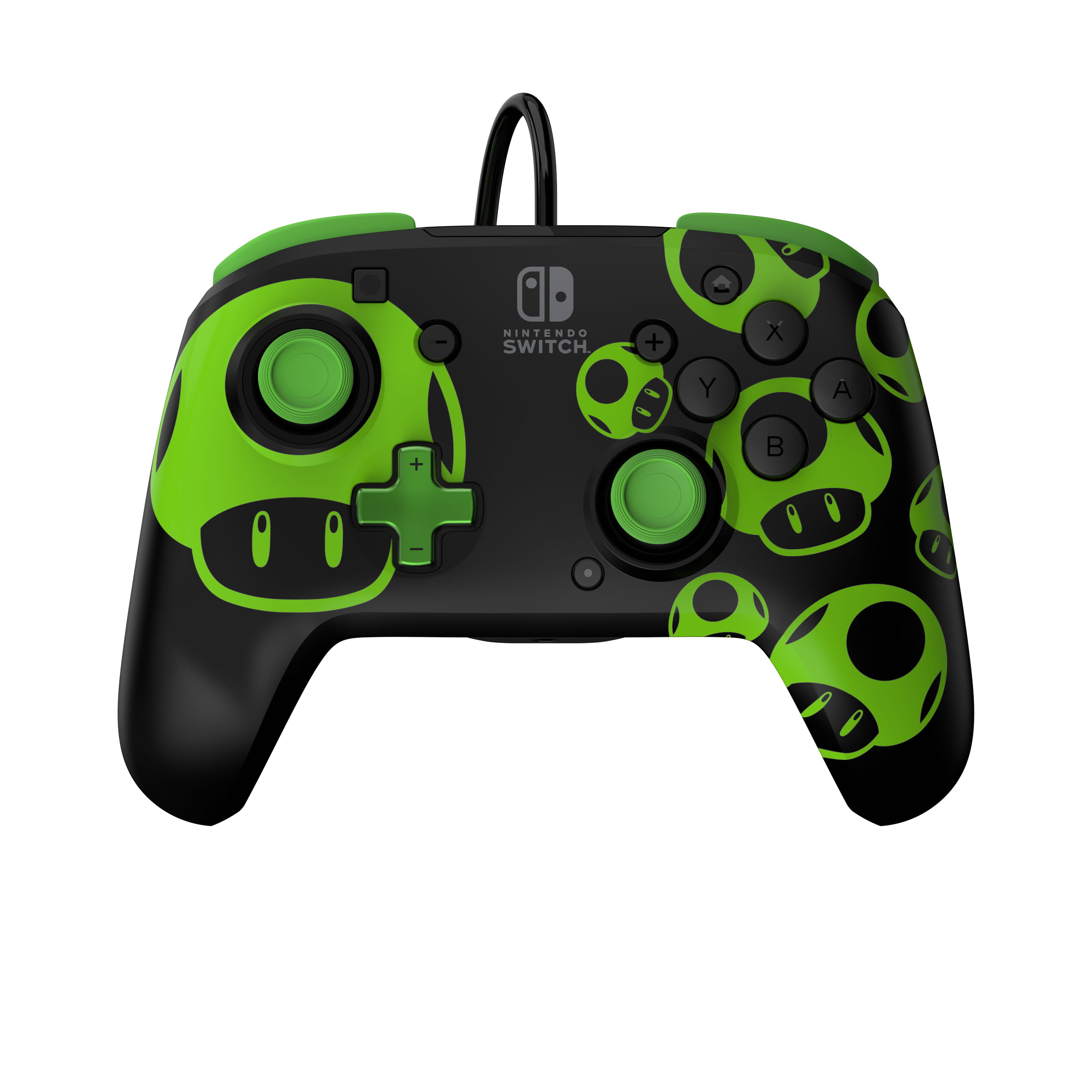 PDP REMATCH: 1-Up Glow in the Dark, Gamepad, Nintendo Switch, Nintendo Switch OLED, D-Pad, Home button, Analog / Digital, Kabelgebunden, USB
