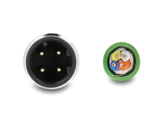 Delock Patch-Kabel - 4-polig M12-D (M) zu ohne Stecker