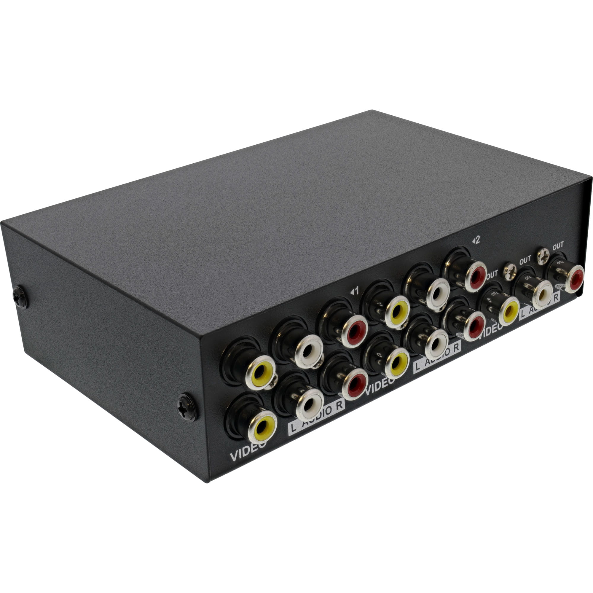 InLine AV Umschalter manuell 4-port - 3x Cinch IN/OUT