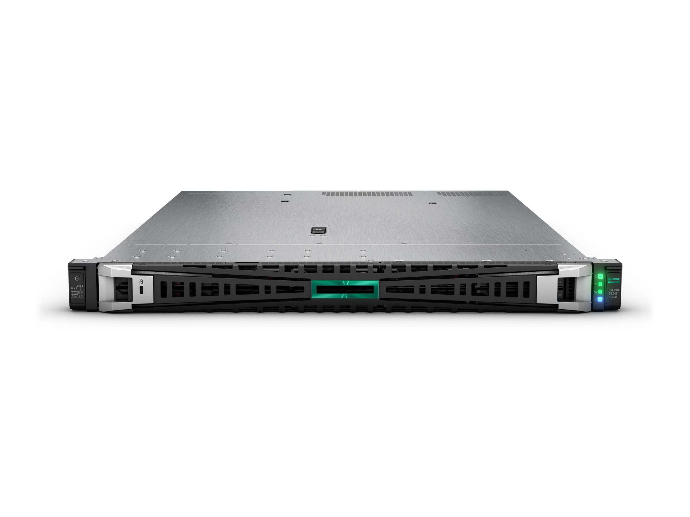 HPE ProLiant DL365 Gen11 - 1U - zweiweg - 1 x EPYC 9224 / 2.5 GHz - RAM 64 GB - SATA/SAS/NVMe - Hot-Swap 6.4 cm (2.5") (Smart Choice)