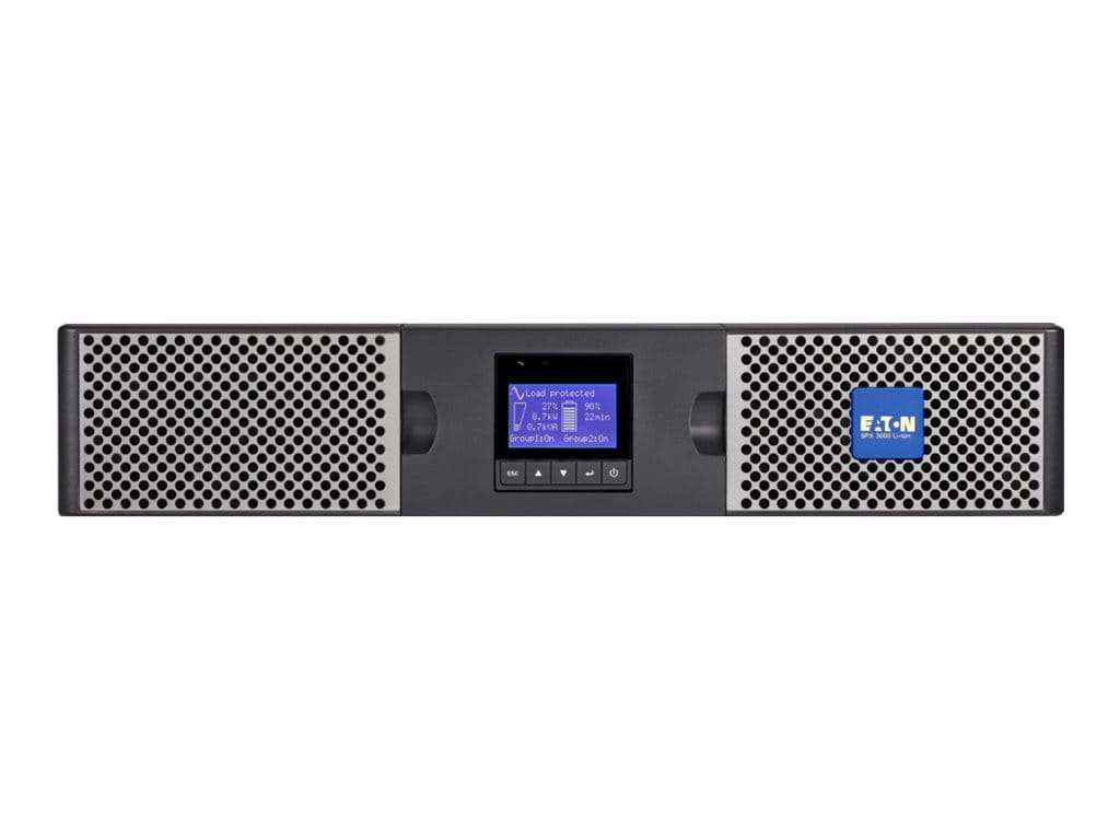Eaton 9PX 3000i RT2U - USV (in Rack montierbar/extern) - Wechselstrom 200/208/220/230/240 V - 3000 Watt - 3000 VA - 1-phasig - RS-232, USB - Ausgangsanschlüsse: 10 - PFC - 2U - 48.3 cm (19") - Online-USV