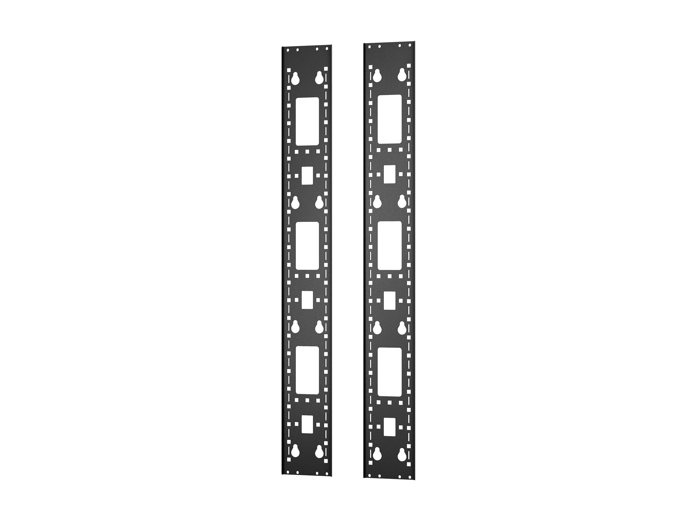 APC Easy Rack - Rack-Zubehörkanal (vertikal) - Schwarz - 24U (Packung mit 2)